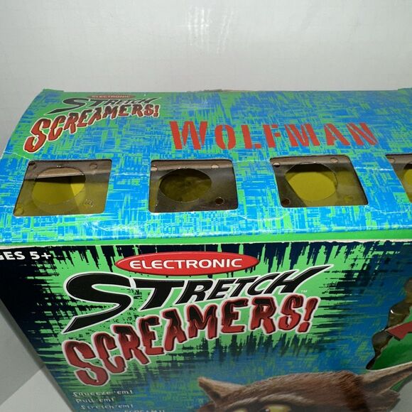 MANLEY TOY QUEST STRETCH SCREAMERS ELECTRONIC 14" WOLFMAN WITH BOX - Picture 13 of 16